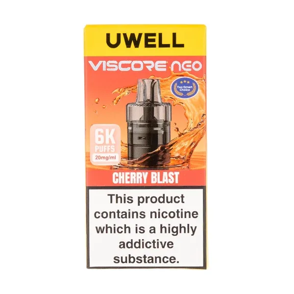 Cherry Blast Viscore Neo 6K Prefilled Pod + Refill by Uwell