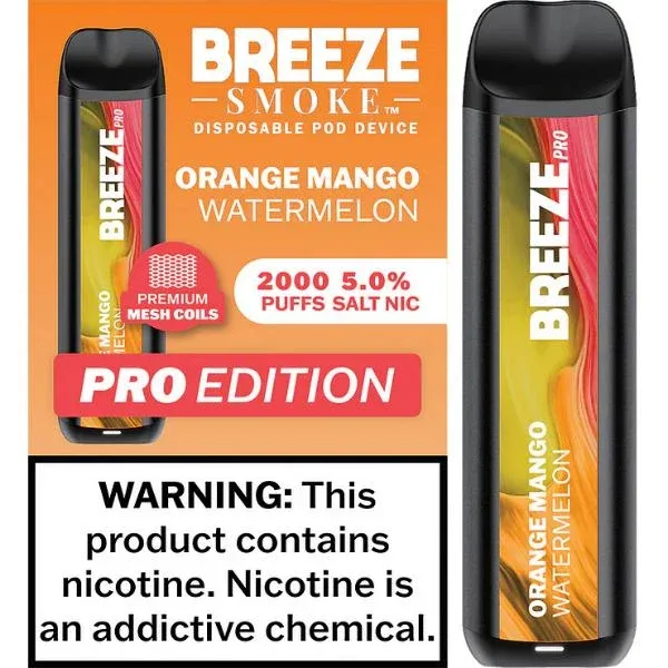 Breeze Smoke Pro W/ Mesh Coil TFN Disposable 2000 Puffs
