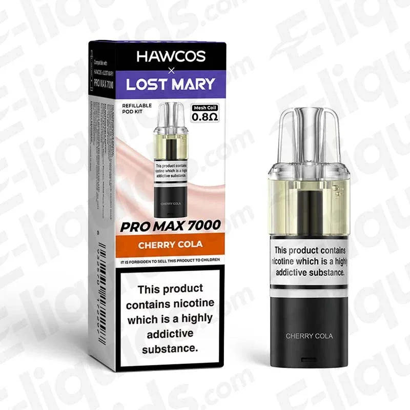 HAWCOS x Lost Mary Pro Max 7000 Cherry Cola Prefilled Pod