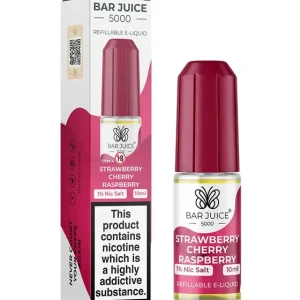 Strawberry Cherry Raspberry Nic Salt E-Liquid - Bar Juice 5000