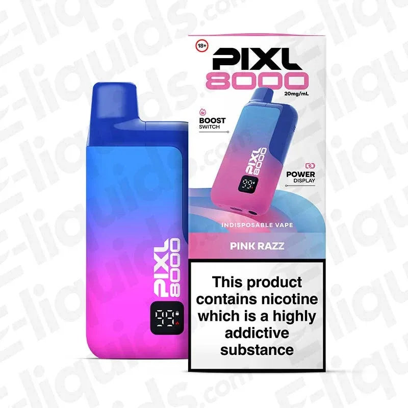 PIXL 8000 Pink Razz Prefilled Pod Kit - Blueberry Strawberry Prefilled Pod