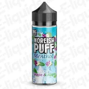 Moreish Puff Menthol Grape & Apple Menthol 100ml Shortfill Vape Juice