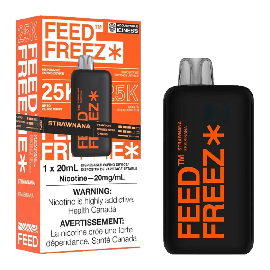 FEED Freez 25K Disposable Vape Device - Strawnana 20ml