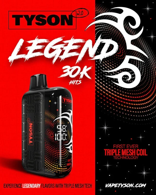 Mike Tyson 2.0 Legend 30K Disposable Vape Pen Device