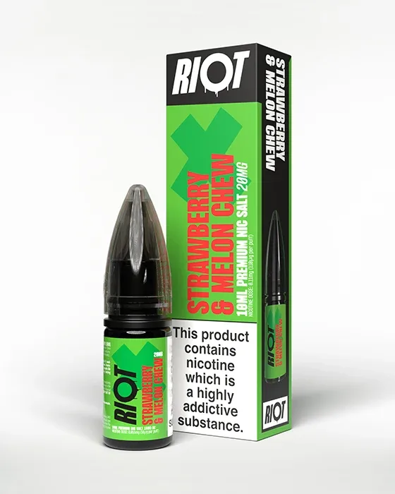 Strawberry Melon Chew Nic Salt E-Liquid - Riot X