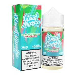 ICED Sour Watermelon Strawberry - Cloud Nurdz - 100mL