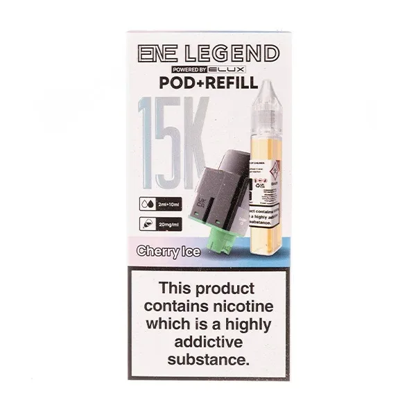 Cherry Ice ENE Legend 15K Prefilled Pod + Refill by Elux