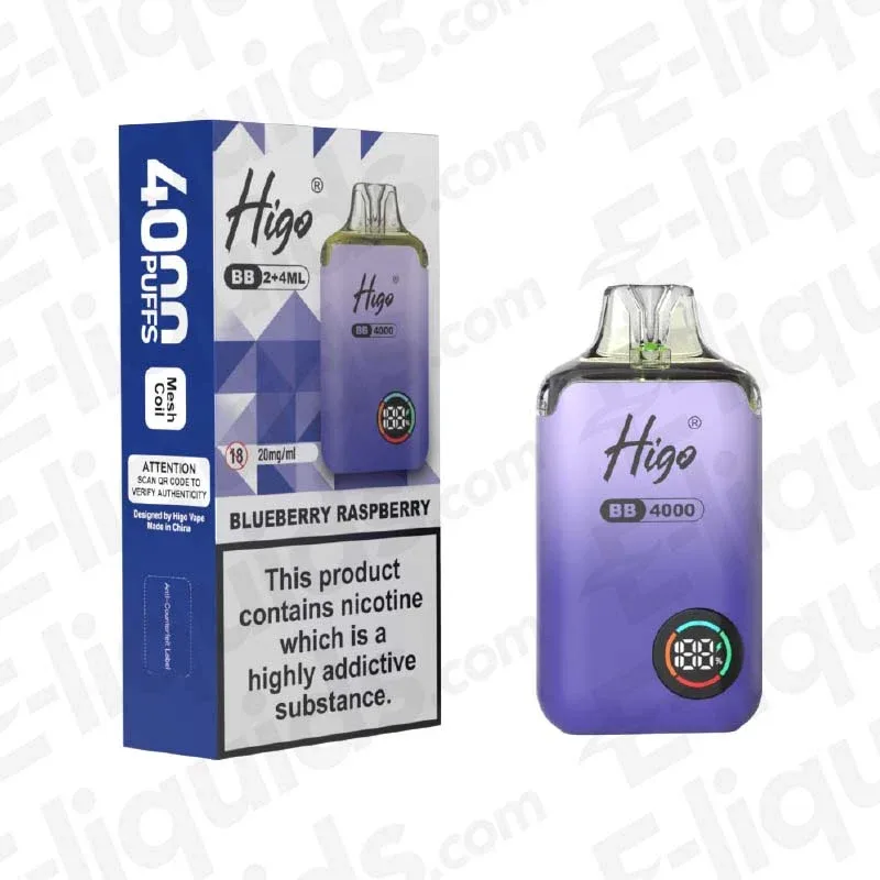 Higo BB 4000 Blueberry Raspberry Prefilled Pod Kit