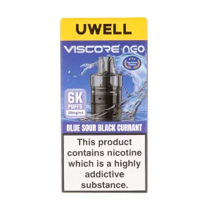 Blue Sour Blackcurrant Viscore Neo 6K Prefilled Pod + Refill by Uwell