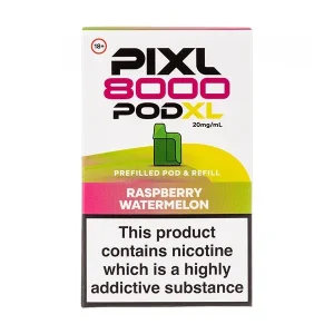 Raspberry Watermelon Pixl 8000 Prefilled Pod + Refill Pack
