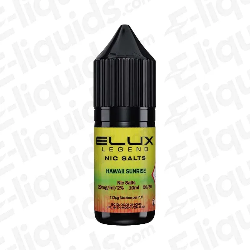 Elux Legend Hawaii Sunrise Nic Salt