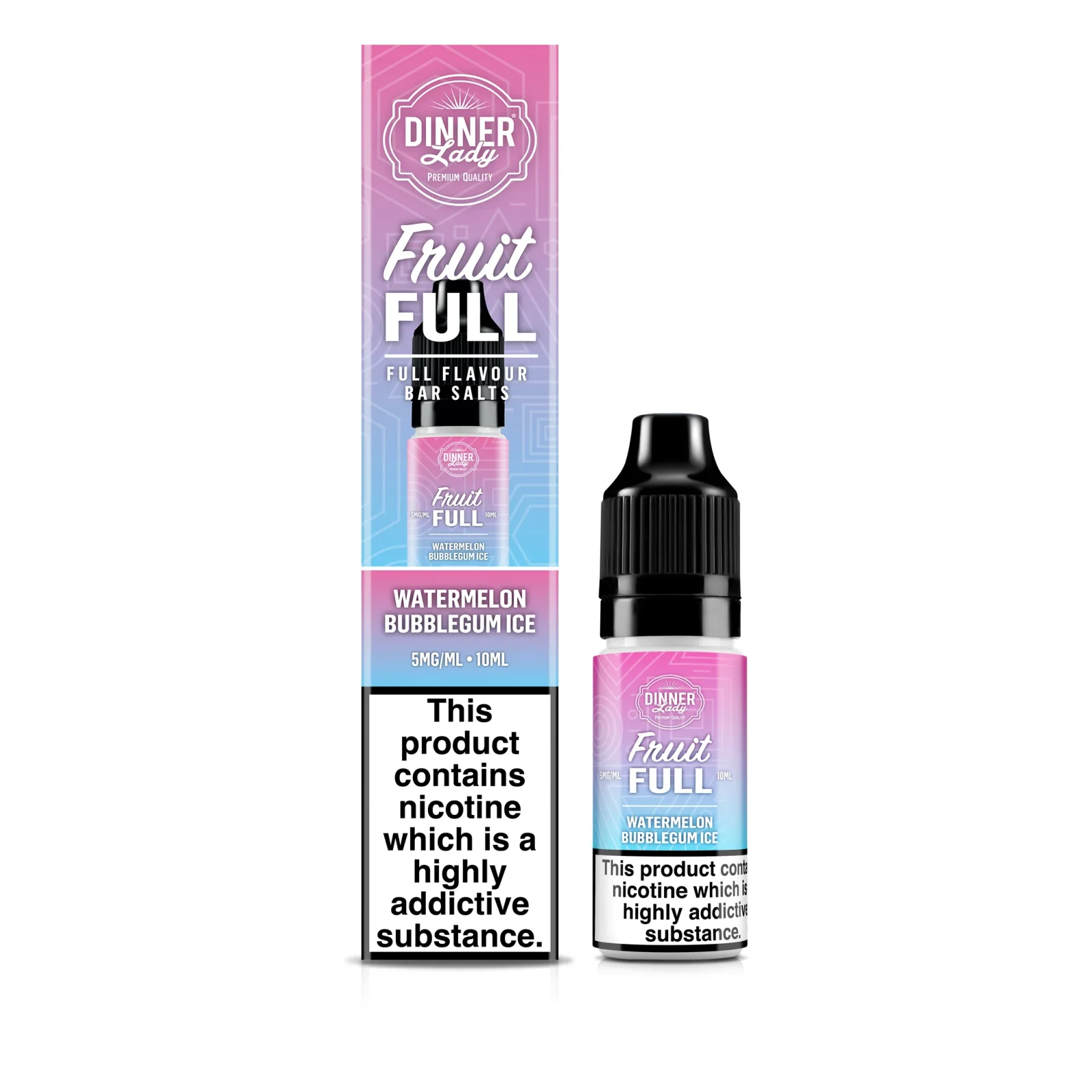 Dinner Lady FruitFull - Watermelon Bubblegum Ice Bar Salt E-Liquid - Image 2