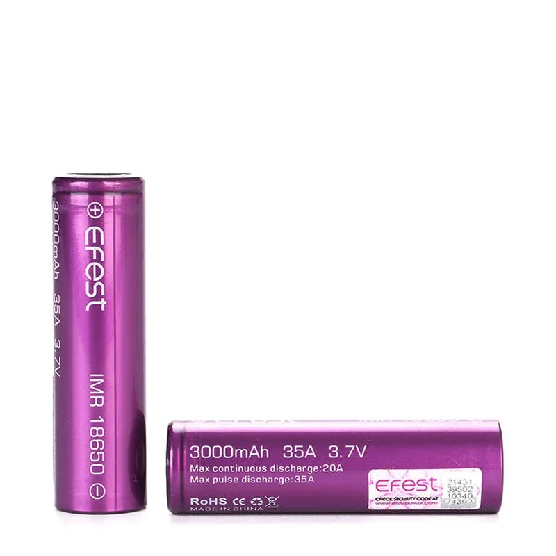 Efest 18650 Battery 3000mAh 35A (2pcs) - Image 2
