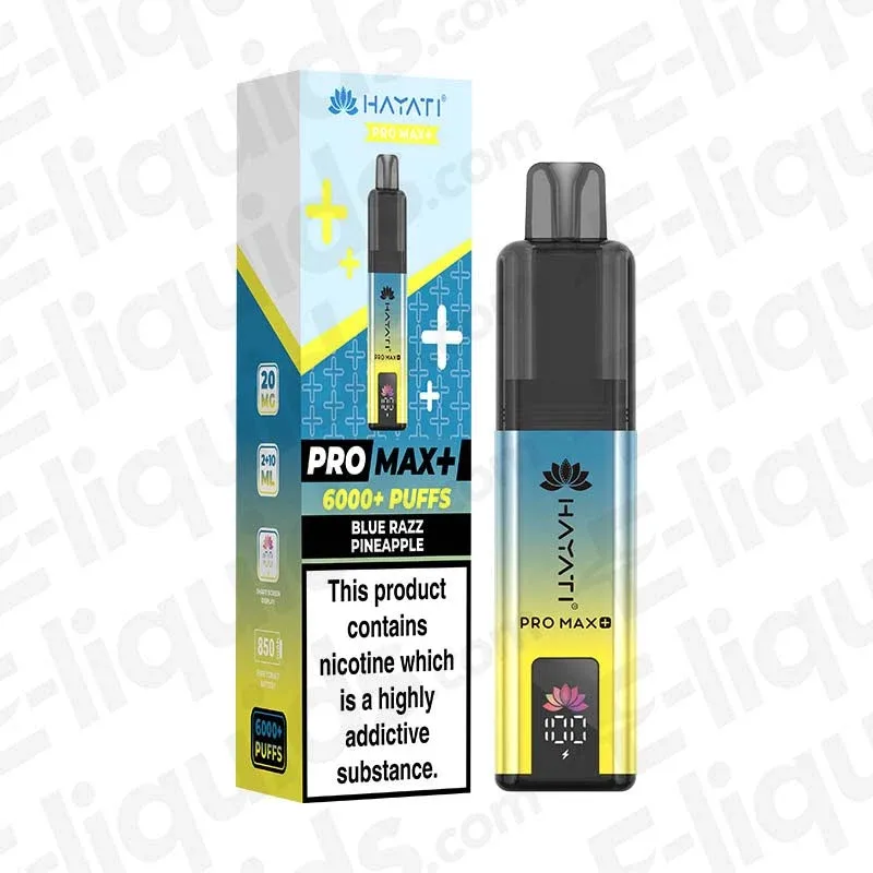 Hayati Pro Max 6K Blue Razz Pineapple Prefilled Pod Kit - Image 2