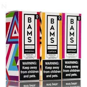 BAMS Cannoli - No Nicotine Vape Juice - 100mL