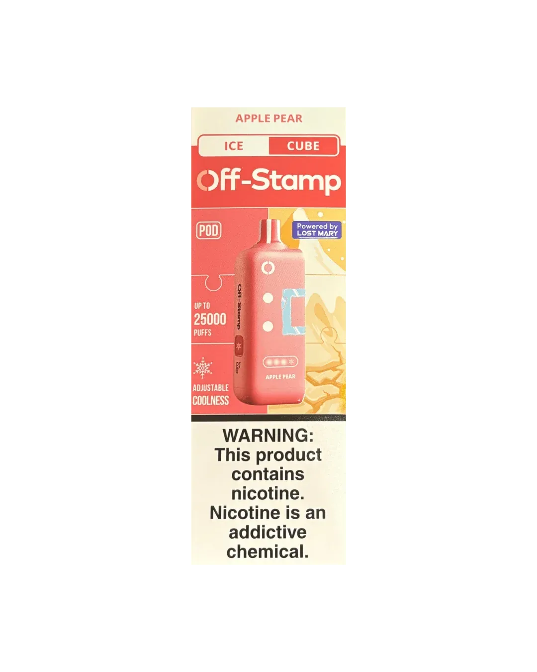 Off-Stamp Ice Cube 25K 5% Disposable Pod