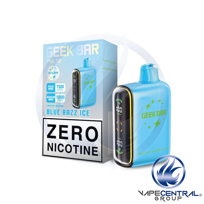 Geek Bar Pulse NICOTINE FREE Disposable Vape Pen - 15000 Puffs, Rechargeable, Smart Modes