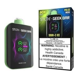 STLTH X Geek Bar Disposable Vape Device - Sour-C Ice