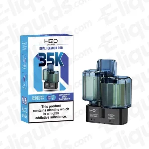 HQD Glow Air 35K Blueberry Raspberry-Blueberry Sour Raspberry Prefilled Pod