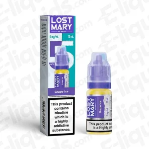 Lost Mary Nic Salt Grape Ice Vape Juice