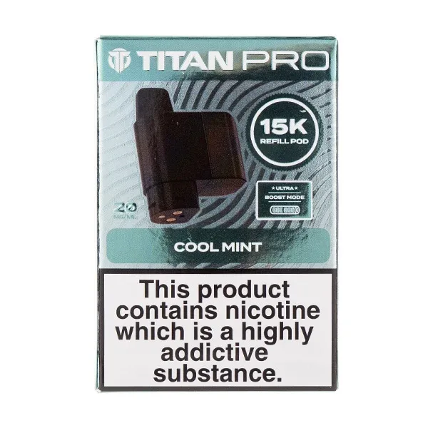 Cool Mint Pro 15K Prefilled Pod + Refill by Titan