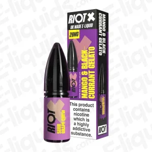 Riot Squad X Mango & Blackcurrant Gelato Nic Salt