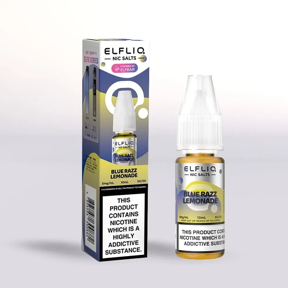 Elf Bar ElfLiq Blue Razz Lemonade Nic Salt E-Liquid - Image 2