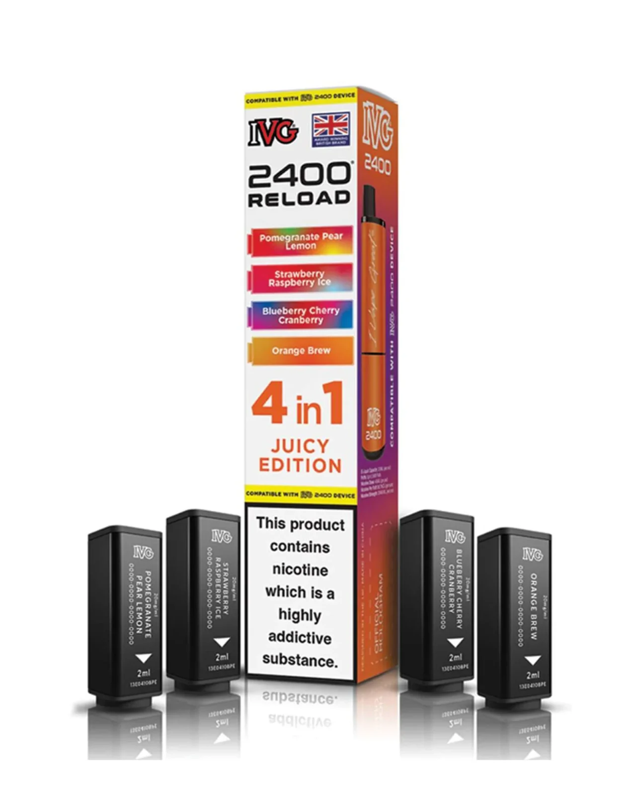 Juicy Edition IVG 2400 Reload Refill Pods (x4) - Image 2
