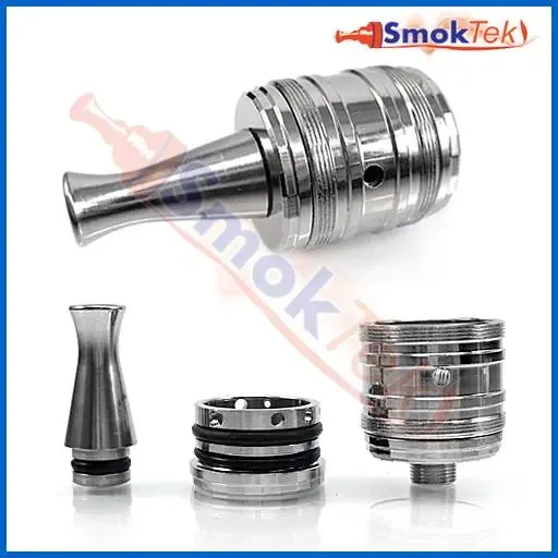 Trident Rebuildable Dripping Atomizer - Chrome - Image 2
