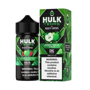 Green Apple Straw-Melon Chew | Mighty Vapors Hulk Tears | 100mL