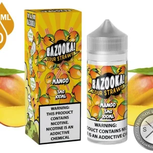 Mango BAZOOKA SOUR STRAWS 100ml