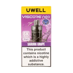 Sakura Grape Viscore Neo 6K Prefilled Pod + Refill by Uwell