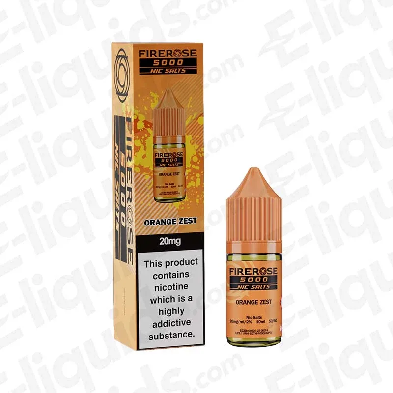 Elux Firerose 5000 Orange Zest Nic Salt - Image 2