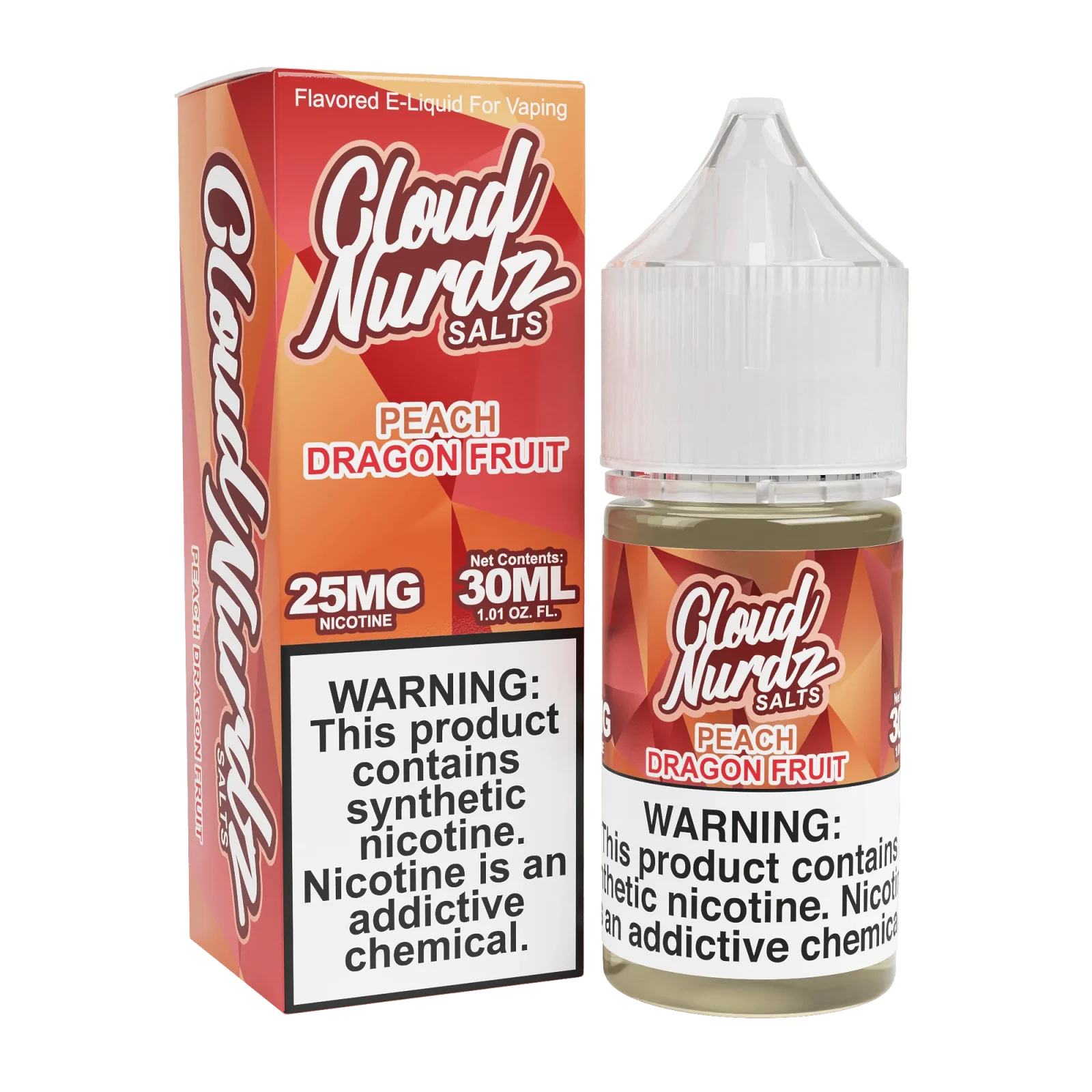 Peach Dragon Fruit SALT - Cloud Nurdz - 30mL