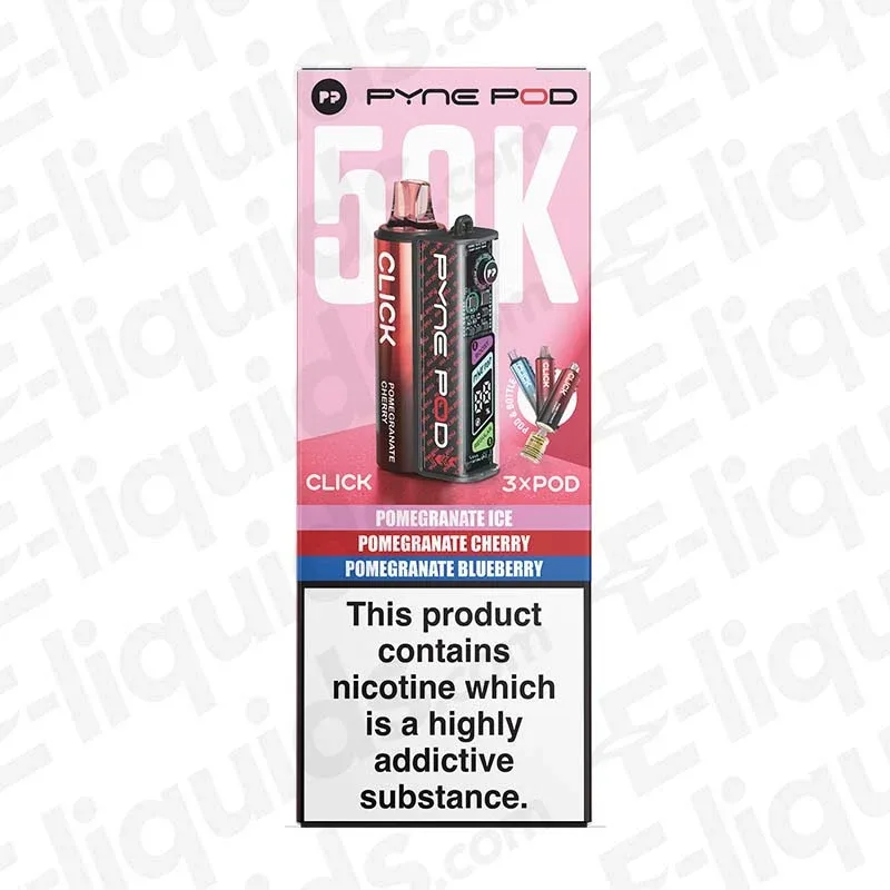 Pyne Pod Click 50K Pomegranate Edition Prefilled Pod Kit