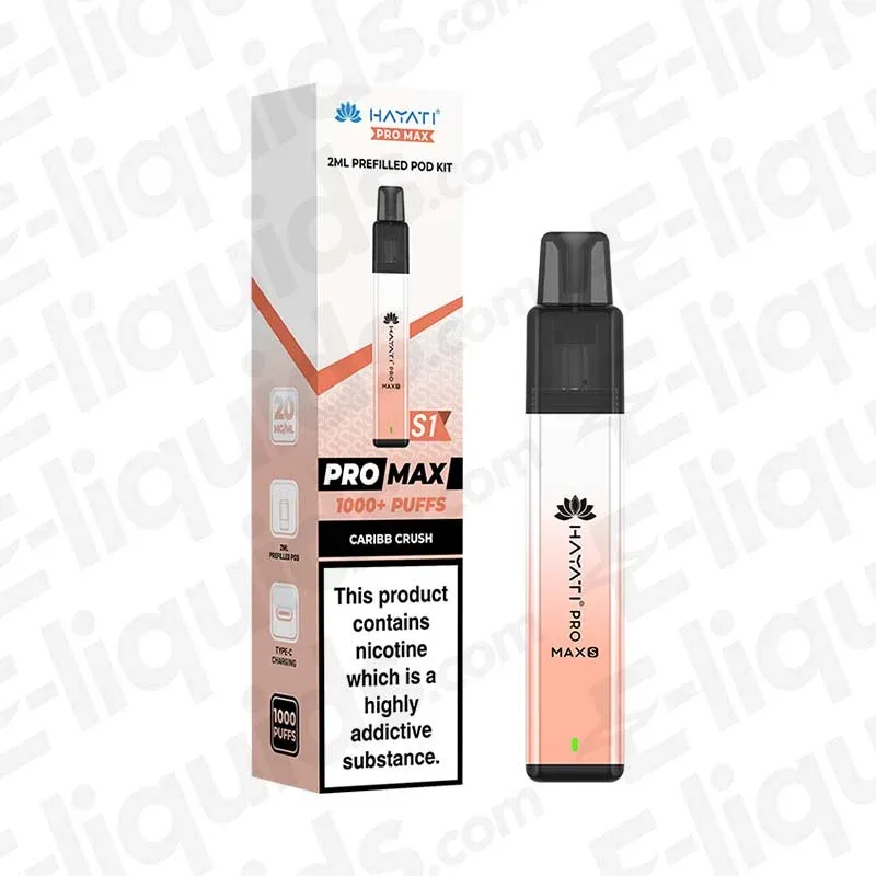 Hayati Pro Max S1 Caribb Crush Prefilled Pod Kit