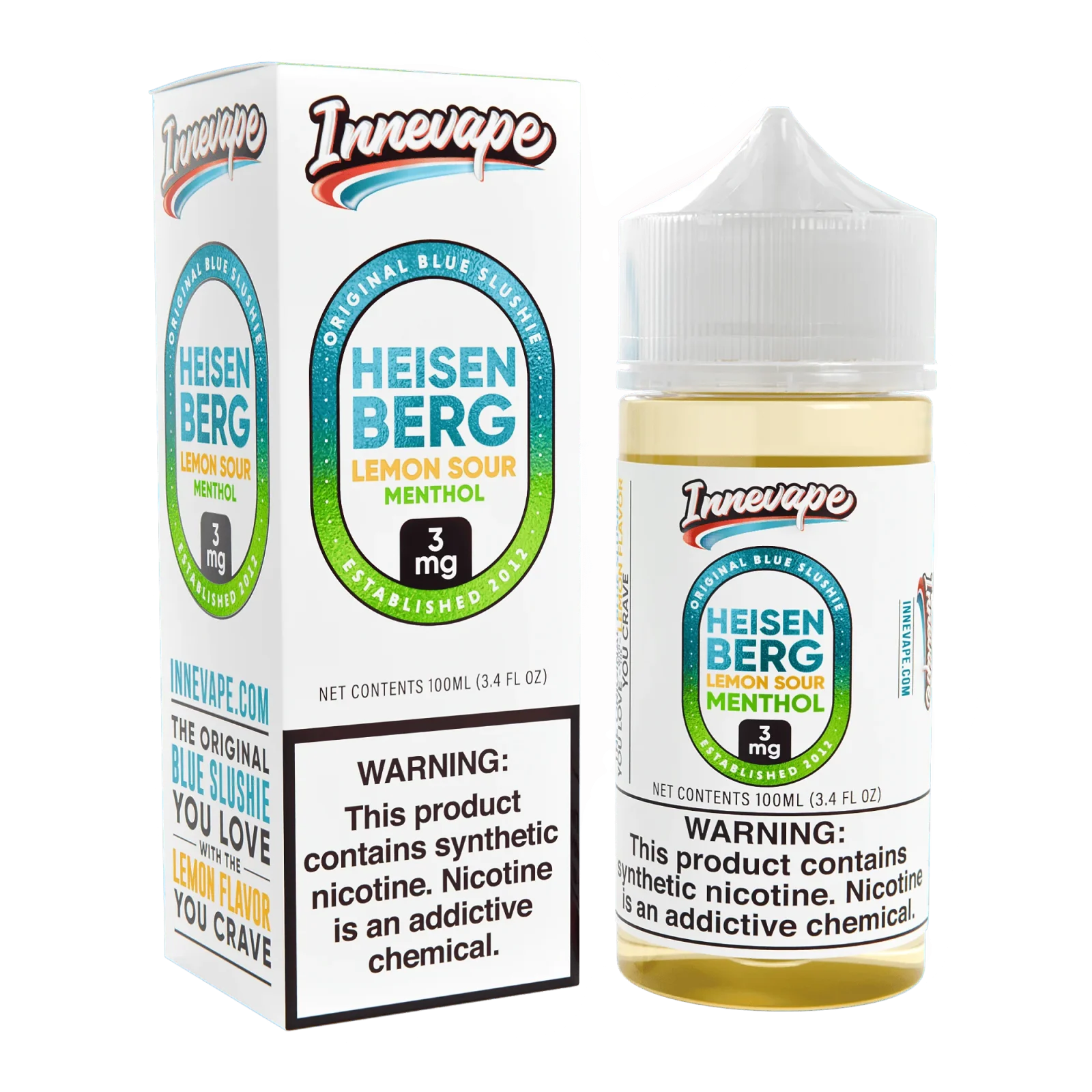 Heisenberg Lemon Sour Menthol - Innevape E-Liquids - 100mL