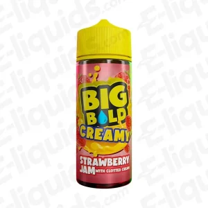 Big Bold Creamy Strawberry Jam Clotted Cream Shortfill Vape Juice