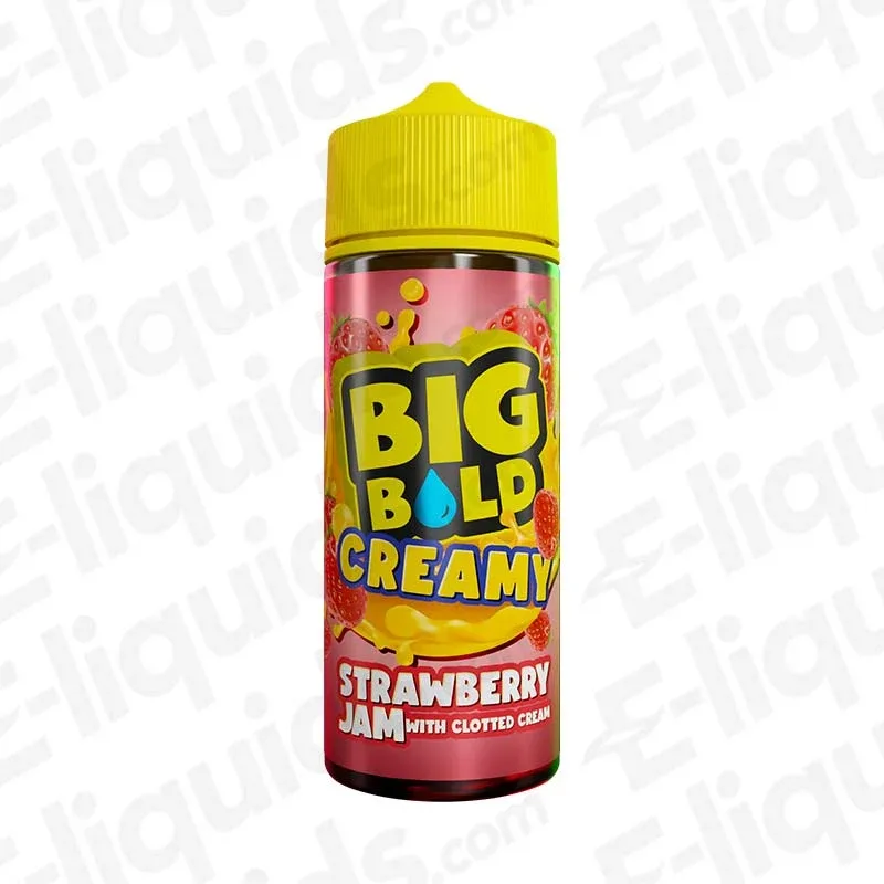 Big Bold Creamy Strawberry Jam Clotted Cream Shortfill Vape Juice