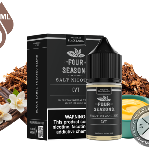 Custard Vanilla Tobacco (CVT) Black Label Four Seasons Salt 30ml