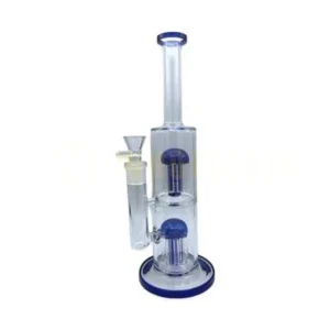 13.5" Double Stacked Glass Water Pipe