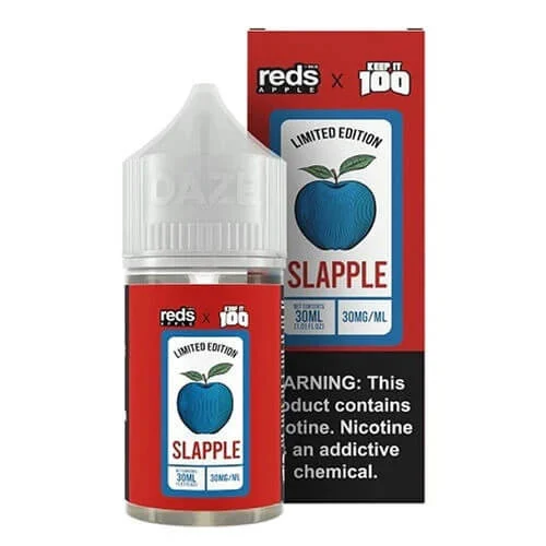 Reds x Keep It 100 Salt E-Liquid - Slapple - 30ml | Only $11.99