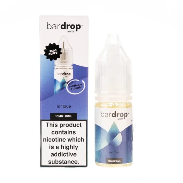 Mr Blue Nic Salt E-liquid by Bar Drop