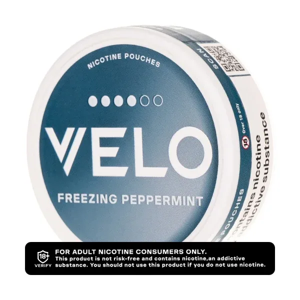 Freezing Peppermint Nicotine Pouches by VELO