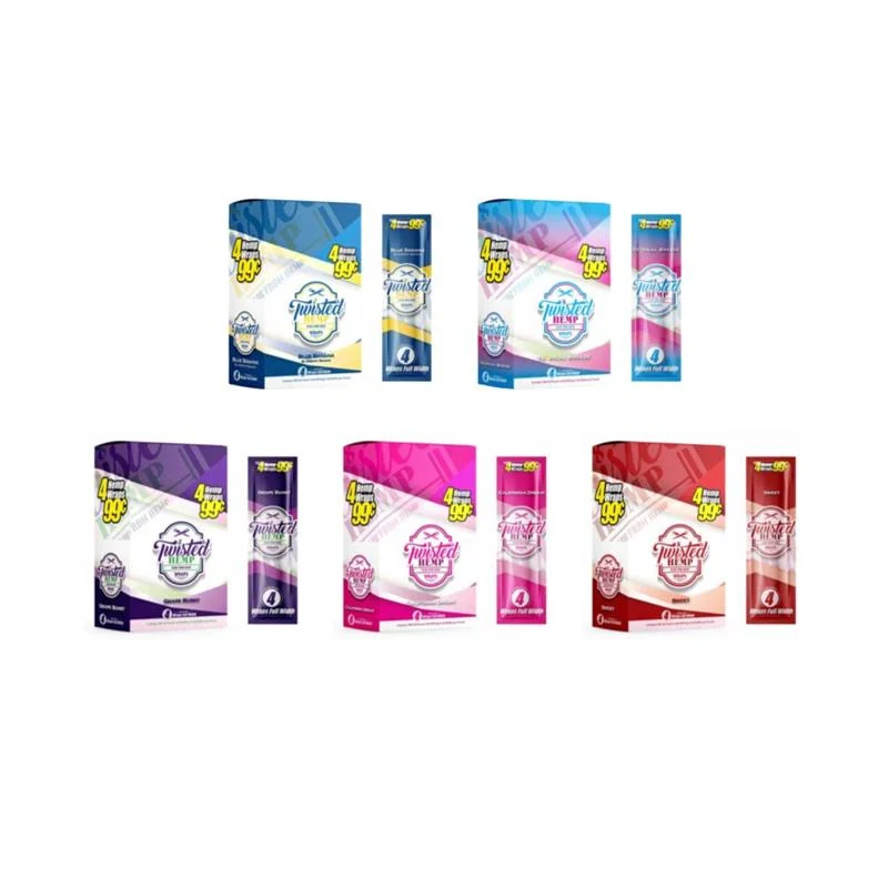 Twisted Hemp Wraps (15 Foil Pouch 4 Wraps)