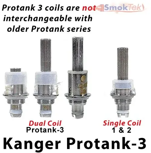 Kanger Upgraded Dual Coil (5-Pack) – ProTank 3, AeroTank, EVOD 2 - Image 2