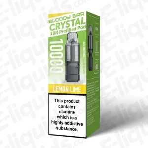 Bloody Bar Crystal 10K Lemon Lime Prefilled Pod