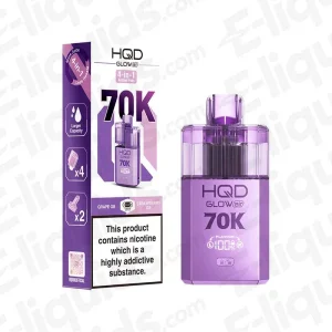 HQD Glow Air 70K Grape GB-Strawberry GB Prefilled Pod Kit