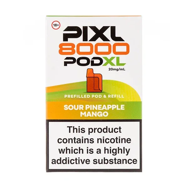 Sour Pineapple Mango Pixl 8000 Prefilled Pod + Refill Pack