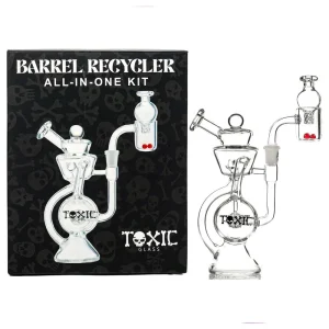 MKGlass TX99 Toxic Barrel Recycler Glass Water Pipe